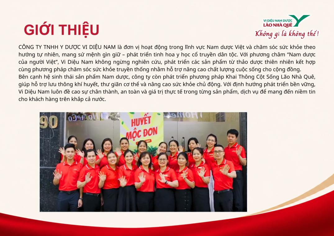 Công ty TNHH Y Dược Vi Diệu Nam