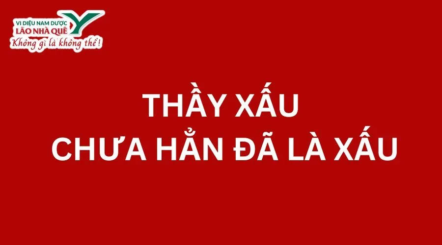 Thầy xấu chưa hẳn đã là xấu